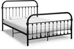 Bettgestell Schwarz Metall 160&times;200 Cm Vidaxl