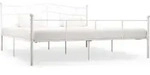 Bettgestell Wei&szlig; Metall 180&times;200 Cm Vidaxl