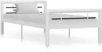 Bettgestell Wei&szlig; Und Schwarz Metall 100 &times; 200 Cm Vidaxl