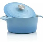 Emaillierter Gusseisen Cocotte Mit Deckel, 4,0 Liter - &Oslash; 24 Cm, Schmortopf,