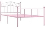 Bettgestell Rosa Metall 90&times;200 Cm Vidaxl