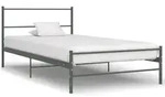 Bettgestell Grau Metall 100 &times; 200 Cm Vidaxl