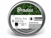 Bradas - 5-fach beschichteter Gartenschlauch 1/2 white line verdrehungsfest 50 m