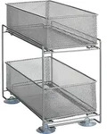 Schubladenregal, 2 Etagen, 35 X 32,5 X 18,5 Cm, Silber Matt - Wenko