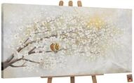 Handgemalte Blumenbilder Auf Leinwand Sonnenaufgang 100x50 Cm