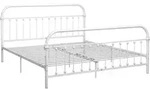 Bettgestell Wei&szlig; Metall 180&times;200 Cm Vidaxl