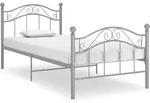 Bett Grau Metall 100x200 Cm Vidaxl