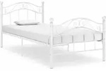 Bett Wei&szlig; Metall 100x200 Cm Vidaxl