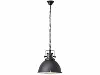 Lampe Jesper Pendelleuchte 38cm Glas schwarz 1x A60, E27, 60W, geeignet für