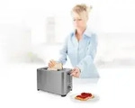 Princess - Toaster Edelstahl 2 Kurze Schlitze Mit 7 Stufen & Brotrost - 850 Watt