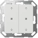 Gira Taster Wippe 2f Pfeile Oneknx System 55 Reinwei&szlig; 517403
