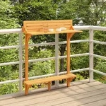 Balkon-stehtisch 90x37x122,5 Cm Massivholz Akazie Vidaxl