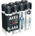 Akku Aaa, 8 St&uuml;ck Typ 1100 Mah (min. 1050 Mah) Nimh 1,2 V - Ansmann