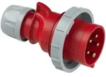 Cee-stecker Shark Ip67, 5-polig, 400v, 16a - Rot/grau - Schraubanschluss