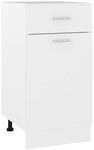 Schubunterschrank Lyon Wei&szlig; 40x46x81,5 Cm Holzwerkstoff Vidaxl