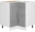 Eckunterschrank Lyon Betongrau 75,5x75,5x81,5 Cm Holzwerkstoff Vidaxl