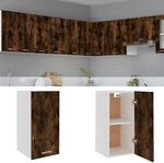 H&auml;ngeschrank Lyon R&auml;uchereiche 29,5x31x60 Cm Holzwerkstoff Vidaxl