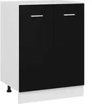 Unterschrank Schwarz 60x46x81,5 Cm Holzwerkstoff - Vidaxl