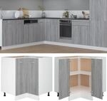 K&uuml;chenschrank Lyon Grau Sonoma 75,5x75,5x81,5 Cm Holzwerkstoff Vidaxl