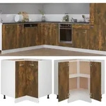 K&uuml;chenschrank Lyon R&auml;uchereiche 75,5x75,5x81,5 Cm Holzwerkstoff Vidaxl