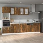 Sp&uuml;lenunterschrank Lyon R&auml;uchereiche 80x46x81,5 Cm Holzwerkstoff Vidaxl