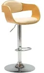 Barhocker Creme Bugholz Und Kunstleder Vidaxl