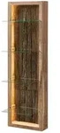 H&auml;ngevitrine Akazie 45x30x145 Natur Lackiert Bark 104