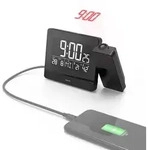 Hama Wecker Projection Plus Charge Schwarz