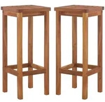 Barhocker 2 Stk. Massivholz Akazie Vidaxl