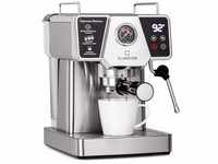 1,8 l Siebträgermaschine für 2 Tasse Kaffee, Mini Espressomaschine mit