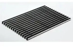 Aco - Schuhabstreifermatte Alu Schwarz, Mit Gummistreifen, 60 X 40 Cm Schuhabstreifer