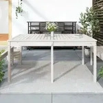 Gartentisch Wei&szlig; 159,5x82,5x76 Cm Massivholz Kiefer - Vidaxl