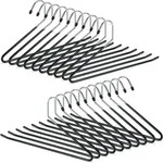 Hosenb&uuml;gel 20er Set, Rutschfest, Kleiderb&uuml;gel F&uuml;r Hosen, Gummiert Aus Metall,