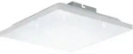 Led Panel Calemar-s, Quadratische Deckenlampe Mit Kristall-effekt, Deckenleuchte Aus