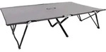 Vidaxl Two Person Folding Sun Lounger Grey Steel