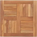 Tischplatte Massivholz Teak 60&times;60&times;2,5 Cm Vidaxl