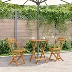Klappbarer Gartentisch 70 Cm Massivholz Akazie Vidaxl