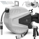 Kesser&reg; Schlauchtrommel Wasser Schlauchaufroller Inkl. 2-wege-verteiler +