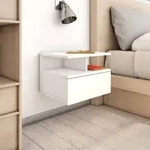 Vidaxl - H&auml;ngende Nachttische 2 Stk. Wei&szlig; 40 X 31 X 27 Cm Holzwerkstoff