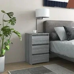 Nachttisch Grau Sonoma 40x35x62,5 Cm Holzwerkstoff Vidaxl