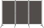 3-tlg. Raumteiler Anthrazit 260x180 Cm Vidaxl