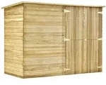 Fahrradgarage 232x110x170 Cm Kiefernholz Impr&auml;gniert Vidaxl