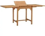 Vidaxl - Gartentisch Ausziehbar (110-160)x80x75 Cm Massivholz Teak