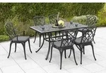 Rhodos Set 13tlg 6 Sessel Kissen Tisch 140x80cm