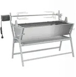 Vidaxl - Bbq Grill Mit Drehspie&szlig; Eisen Und Edelstahl