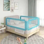 Kleinkind-bettschutzgitter Blau 180x25 Cm Stoff Vidaxl