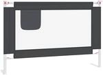 Kleinkind-bettschutzgitter Dunkelgrau 100x25 Cm Stoff Vidaxl