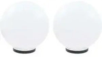 Led-gartenleuchten 2 Stk. Kugelf&ouml;rmig 40 Cm Pmma - Vidaxl
