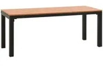 Gartenbank 110 Cm Stahl Und Wpc Braun Und Schwarz Vidaxl