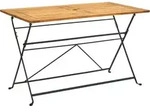 Vidaxl Folding Garden Table 120x70x74 Cm Solid Acacia Wood